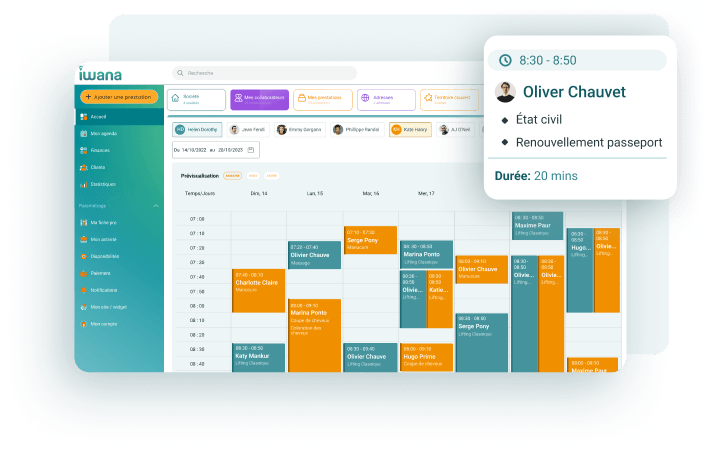 Agenda en ligne personnalisé